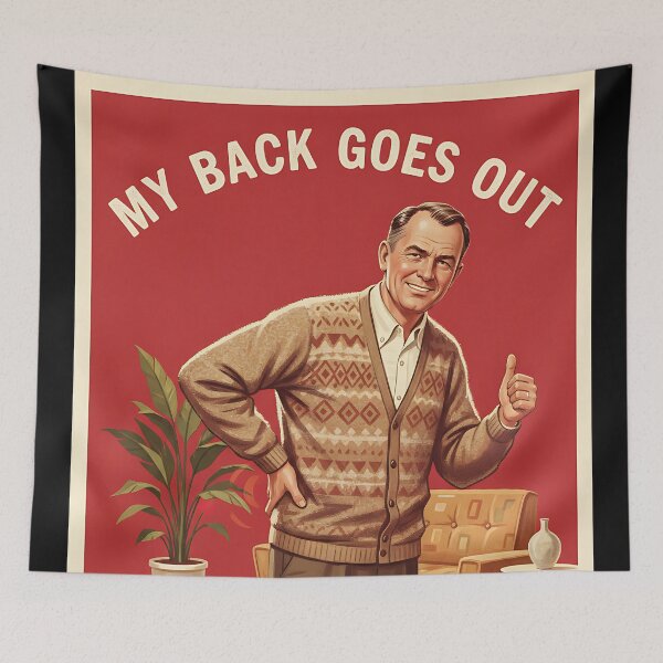 Item preview, Parent Back Problems Vintage Retro Joke designed and sold by Retro-Anime9.