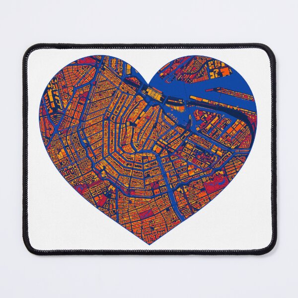 Item preview, Amsterdam Oranje Heart Map – Dutch Football City Art designed and sold by BottleGnome.