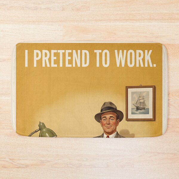 Item preview, I pretend to work Funny Vintage Retro Office Humor designed and sold by Retro-Anime9.