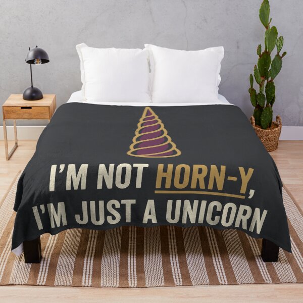 Item preview, I'm Just A Unicorn designed and sold by Amir Faysal.