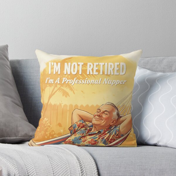 Item preview, I'm retired And Love Napping Vintage Retro Joke designed and sold by Retro-Anime9.