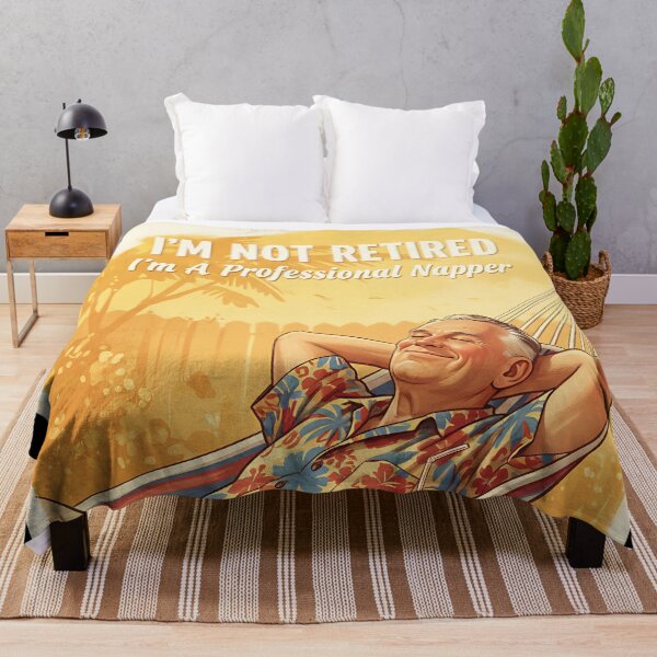 Item preview, I'm retired And Love Napping Vintage Retro Joke designed and sold by Retro-Anime9.