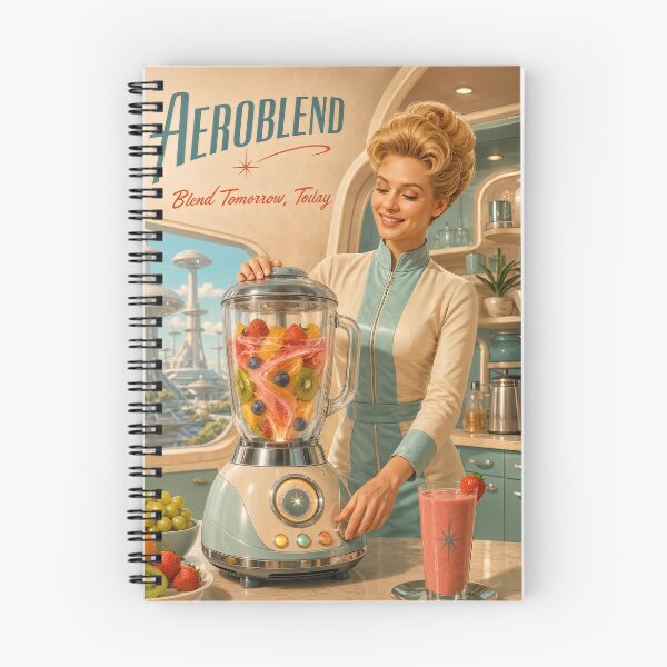 Item preview, Wall Art - Postcard - Aeroblend: Retro‑Futuristic Smoothie Vision designed and sold by ForeverPrintsOK.