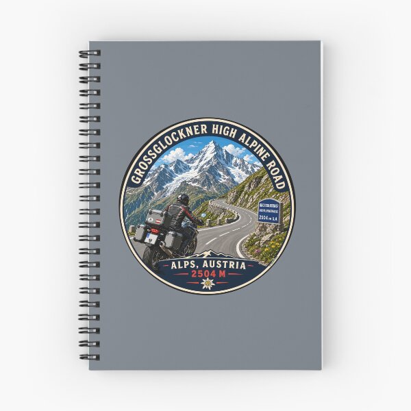 Item preview, Grossglockner High Alpine Road Austria Motorcycle Sticker TShirt 06 designed and sold by OuterShellUK.