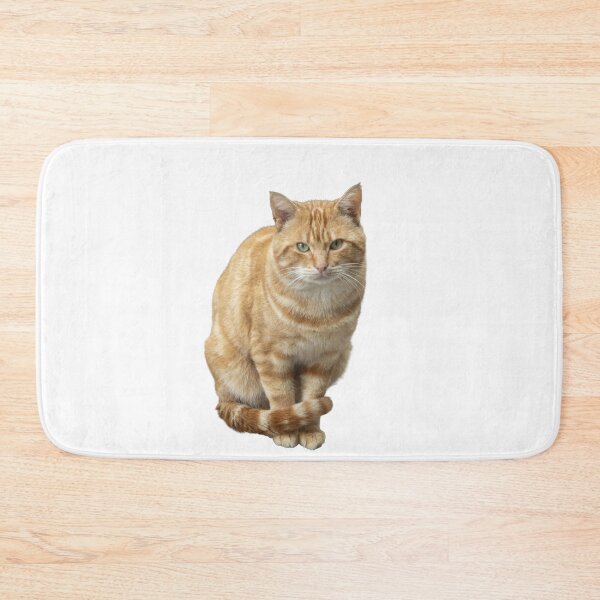 Item preview, A cat with green eyes is sitting on a white background. designed and sold by elopezstock.