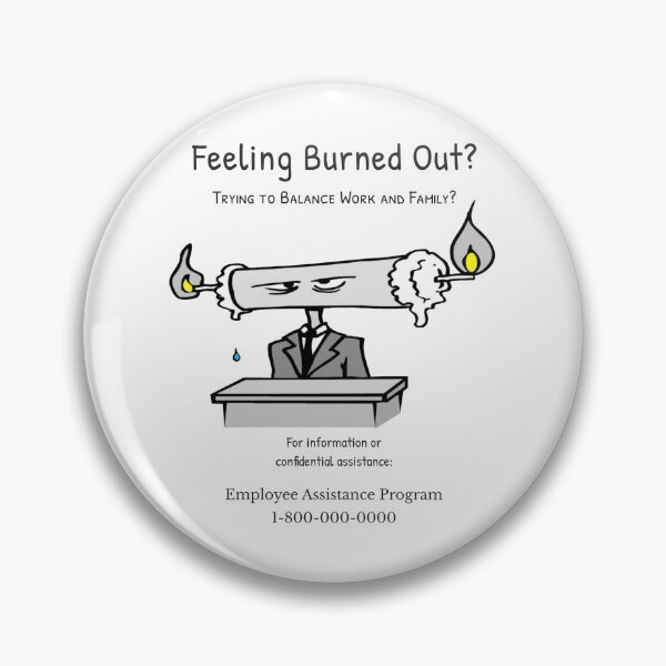 Item preview, Feeling Burned Out? Funny Work Life Balance Cartoon | The Functioning Collection designed and sold by WorkXPlay.