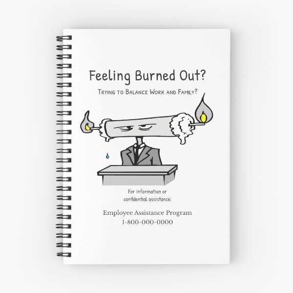 Item preview, Feeling Burned Out? Funny Work Life Balance Cartoon | The Functioning Collection designed and sold by WorkXPlay.
