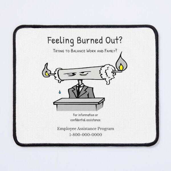 Item preview, Feeling Burned Out? Funny Work Life Balance Cartoon | The Functioning Collection designed and sold by WorkXPlay.