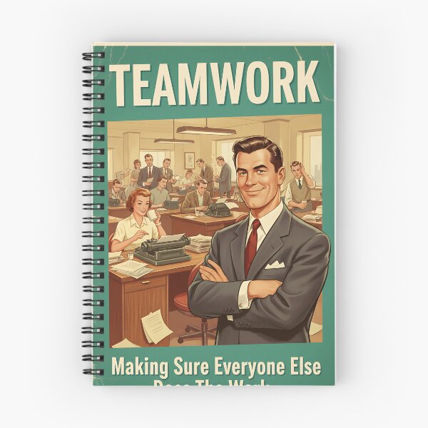 Item preview, Teamwork Funny Vintage Retro Office Humor designed and sold by Retro-Anime9.