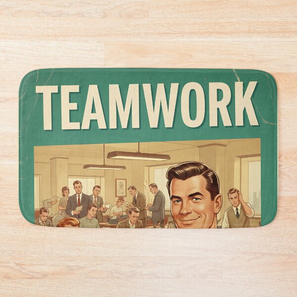 Item preview, Teamwork Funny Vintage Retro Office Humor designed and sold by Retro-Anime9.