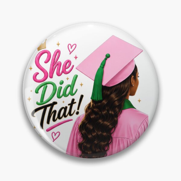 Item preview, She Did That! Pink and Green  designed and sold by EverMuse Studio.