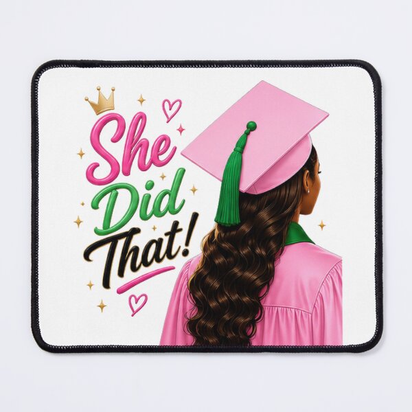 Item preview, She Did That! Pink and Green designed and sold by EverMuse Studio.