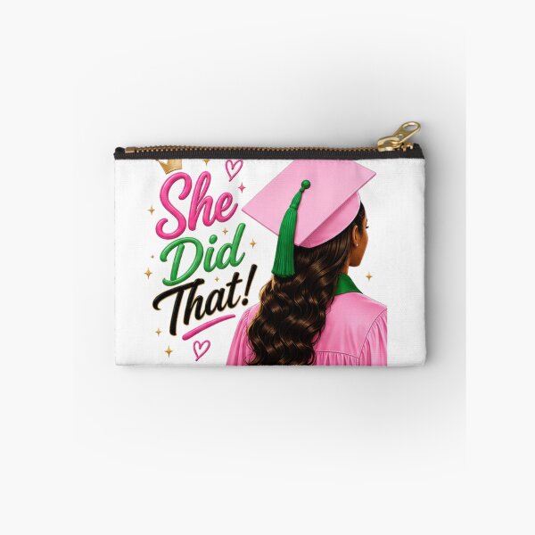 Item preview, She Did That! Pink and Green  designed and sold by EverMuse Studio.