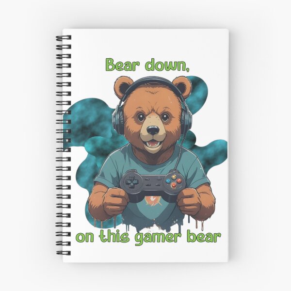 Item preview, Bear Down On This Gamer Bear Funny Gaming Quote designed and sold by Animalloveus.