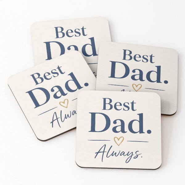 Item preview, Best Dad Always – Minimalist Father’s Day Typography Design designed and sold by blankTeeShirt.