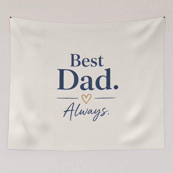 Item preview, Best Dad Always – Minimalist Father’s Day Typography Design designed and sold by blankTeeShirt.