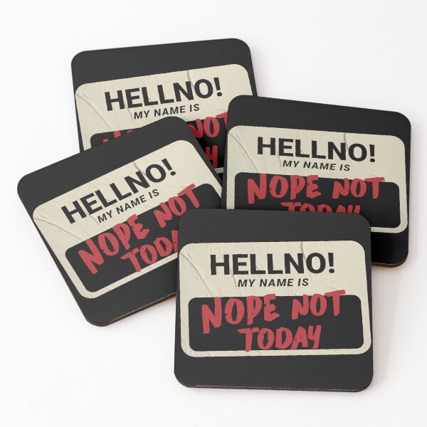 Item preview, Hell No My Name Is Nope Not Today Funny Sarcastic Graphic Design designed and sold by 1timelab.
