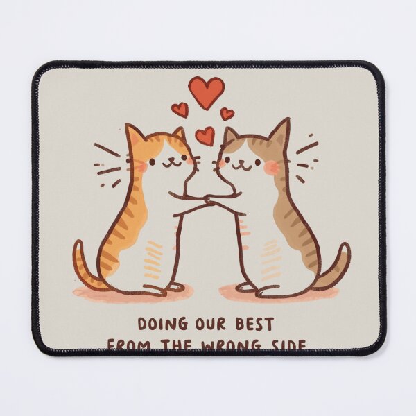 Item preview, Safe Space Cozy Fluffy Cats Relationship Illustration designed and sold by alvinavery.