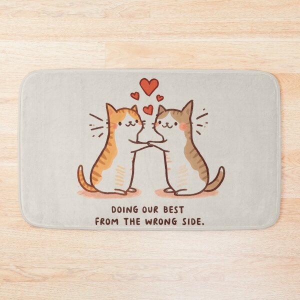 Item preview, Safe Space Cozy Fluffy Cats Relationship Illustration designed and sold by alvinavery.