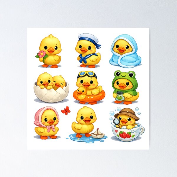 Item preview, cute ducks pack designed and sold by Mar1eg.