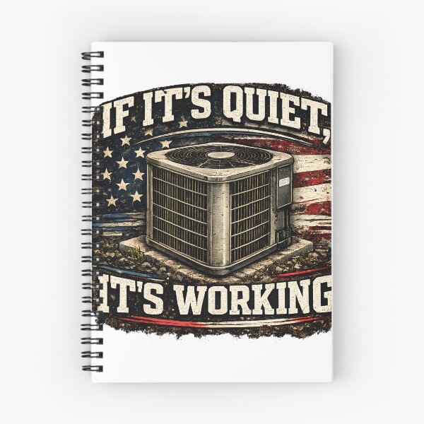 Item preview, If It's Quiet It's Working Funny HVAC Technician Air Conditioning Design designed and sold by Fishartpoint.