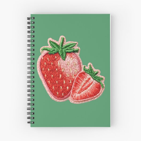 Item preview, Embroidered Strawberry Patch Art designed and sold by MegaNovaArt.