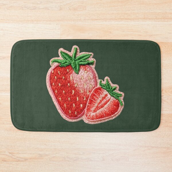 Item preview, Embroidered Strawberry Patch Art designed and sold by MegaNovaArt.