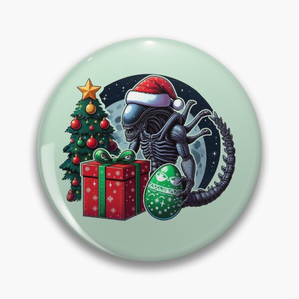 Item preview, Xenomorph Alien Christmas designed and sold by NerdiPop.