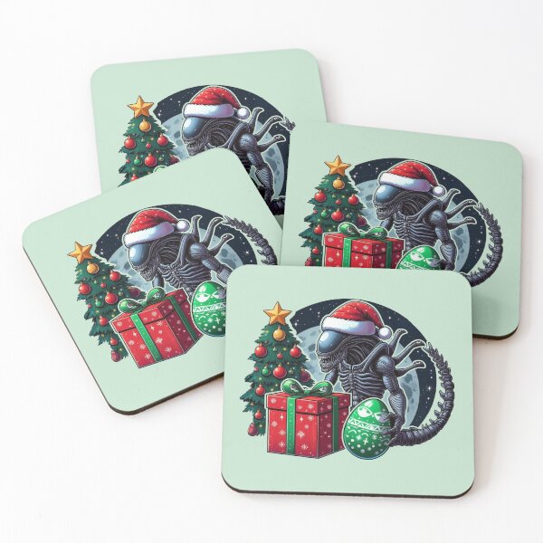 Item preview, Xenomorph Alien Christmas designed and sold by NerdiPop.