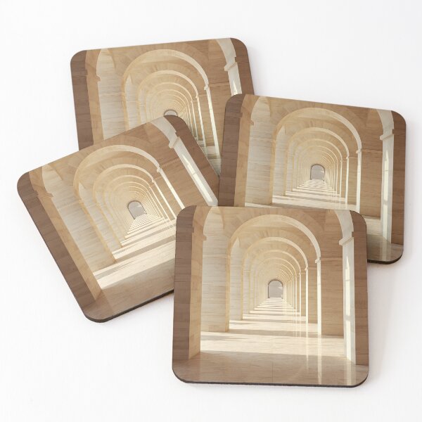 Item preview, Endless Stone Arches Wall Art | Luxury Mediterranean Corridor designed and sold by VeloraNature.