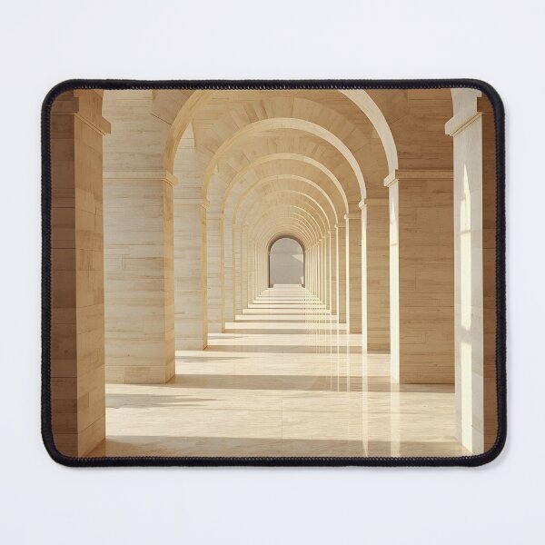 Item preview, Endless Stone Arches Wall Art | Luxury Mediterranean Corridor designed and sold by VeloraNature.