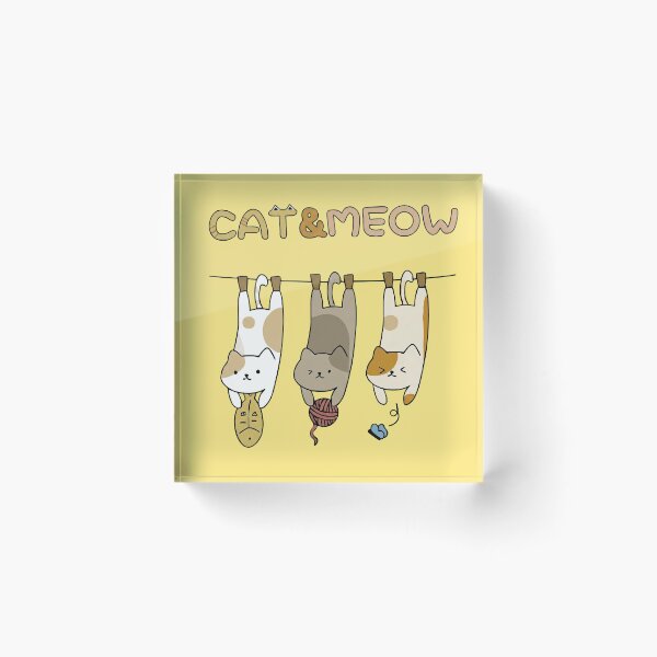 Item preview, Kawaii Hanging Cats and Meow Chibi Kitten Clothesline Doodle Shirt designed and sold by hikar16.