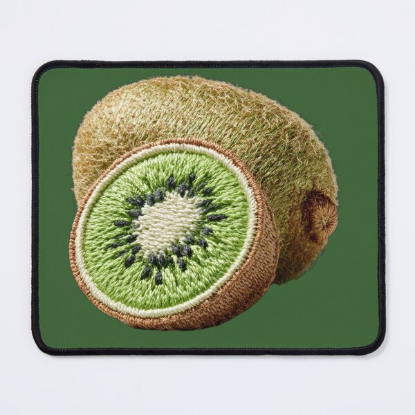Item preview, Embroidered Kiwi Fruit Art designed and sold by MegaNovaArt.