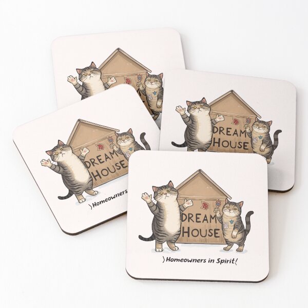Item preview, Doing Our Best From The Wrong Side Funny Cats Illustration designed and sold by alvinavery.