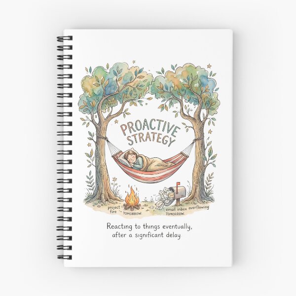 Item preview, Proactive Strategy Funny Procrastination Hammock Humor designed and sold by Ortsas.