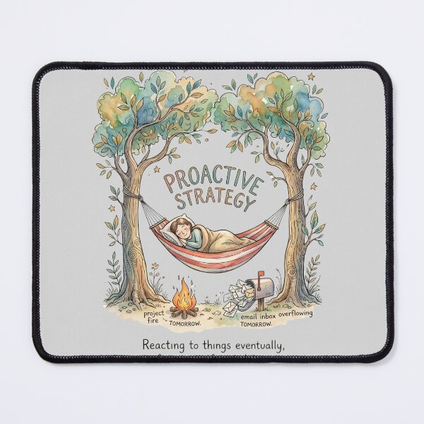 Item preview, Proactive Strategy Funny Procrastination Hammock Humor designed and sold by Ortsas.