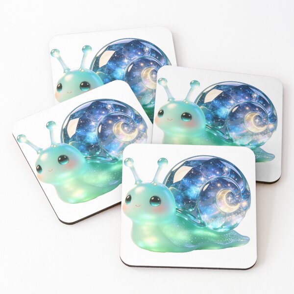 Item preview, Emerald Snail - Dreamy Celestial Moon & Stars Guardian designed and sold by ABYSSLAB.