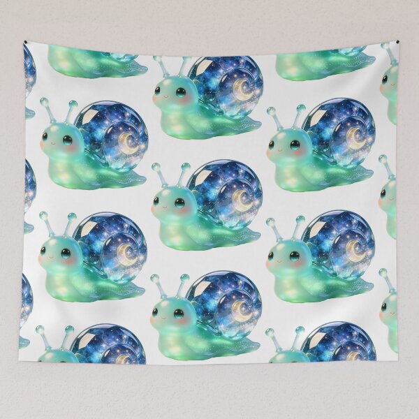 Item preview, Emerald Snail - Dreamy Celestial Moon & Stars Guardian designed and sold by ABYSSLAB.