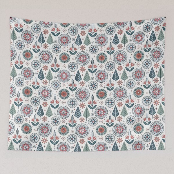 Item preview, Nordic Folk Rosettes | Scandinavian Folk Geometry designed and sold by Shuga-Design.