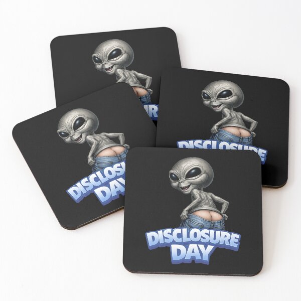 Item preview, Disclosure Day Funny Alien Mooning UFO Conspiracy designed and sold by phoebelevine.
