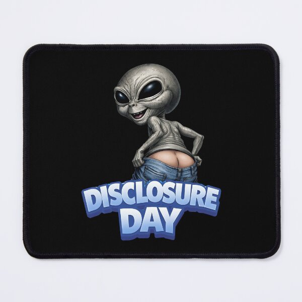 Item preview, Disclosure Day Funny Alien Mooning UFO Conspiracy designed and sold by phoebelevine.