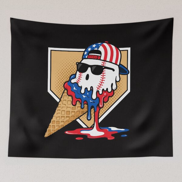Item preview, Fourth of July Baseball designed and sold by Crookedorbit.