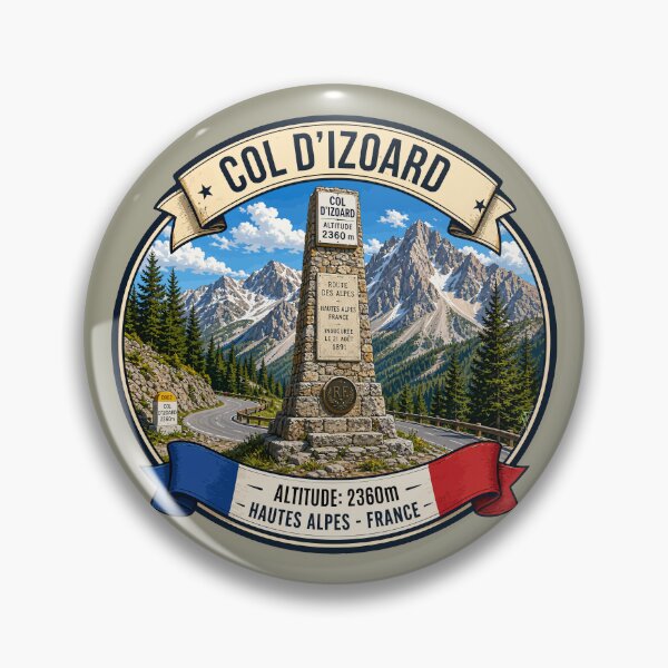 Item preview, Col d'Izoard France Route des Grandes Alpes Sticker TShirt 06 designed and sold by OuterShellUK.