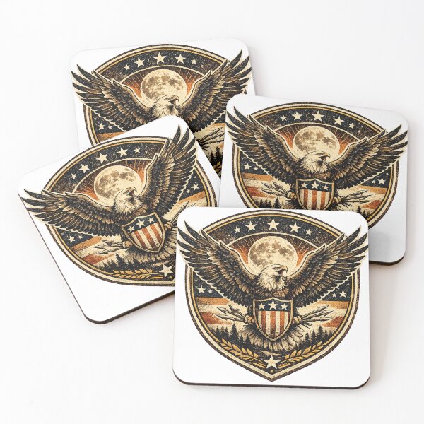 Item preview, Freedom Eagle – Vintage Outdoor Heritage Emblem designed and sold by JustResultsCo.