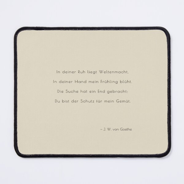 Item preview, Goethe Love Poem German Literature Minimalist Art designed and sold by smaragdstudio.