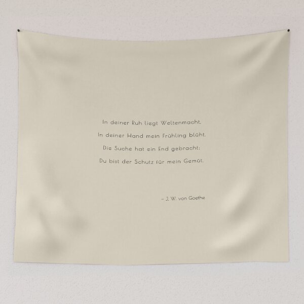 Item preview, Goethe Love Poem German Literature Minimalist Art designed and sold by smaragdstudio.