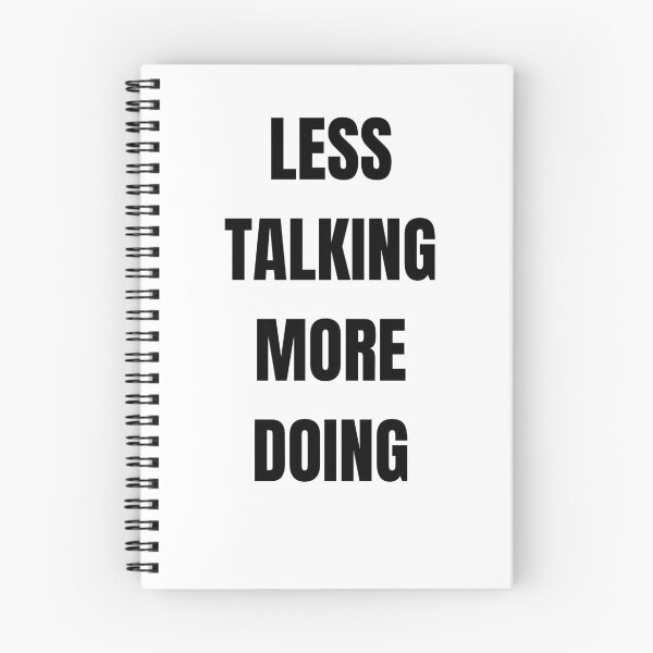Item preview, Less Talking More Doing Motivational Sticker designed and sold by abanoubsamir938.