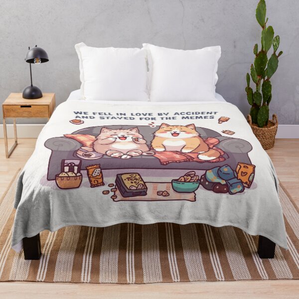 Item preview, We Fell In Love By Accident Stayed For Memes Funny Cats designed and sold by alvinavery.