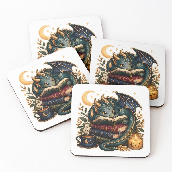 Item preview, Book Dragon Reading Hoard designed and sold by EveryMeme.