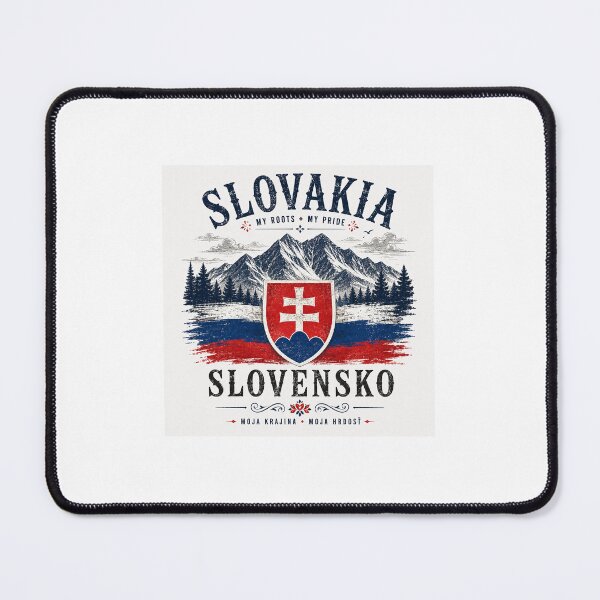 Item preview, Slovakia Pride Vintage Mountains Design | Slovak Heritage Gift designed and sold by NarodnySatnik.